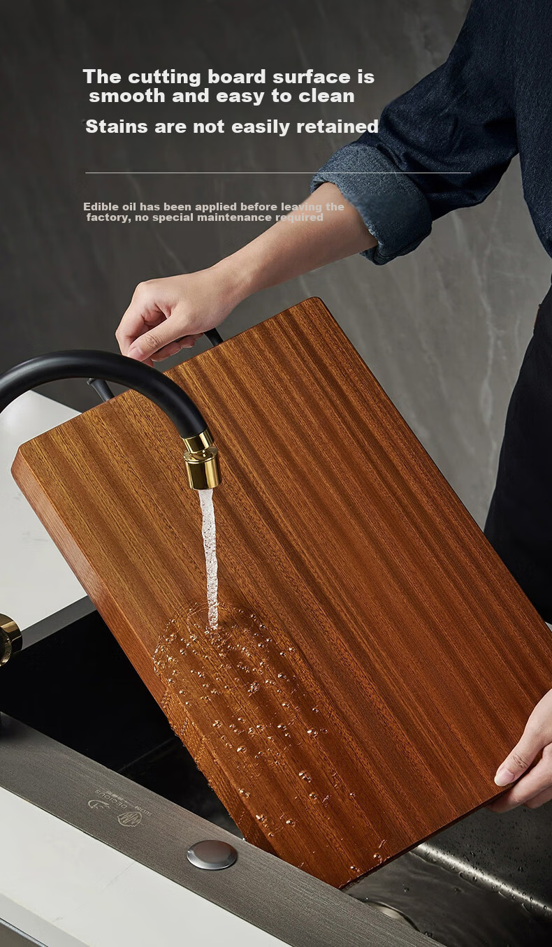 ZhaiQingSong Stainless Steel + Plastic Double-Sided Antibacterial Multifunctional Cutting Board 41x27.2x1.3cm 15