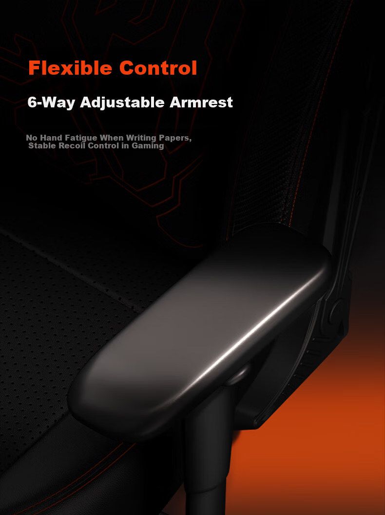 AndaseaT Anderset Gaming Chair Computer Chair Tiger Head Chair Ergonomic Office Chair War God Throne Mechanical Tiger Black 22