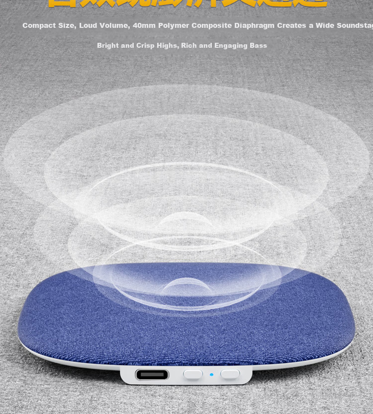 Aiwa AH-37 Sleep Aid Under-Pillow Bluetooth Speaker Ultra-Thin Pillow Speaker Sleep Sound Machine White Noise Bedside Speaker Blue 14