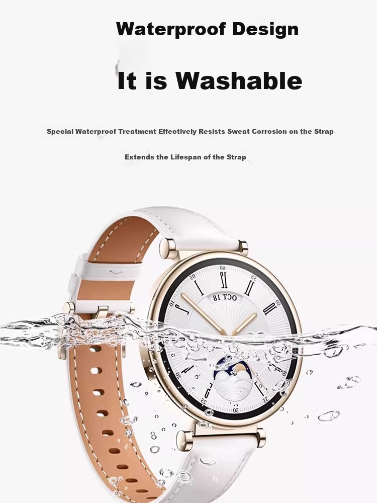 Iboann Magnetic Woven Nylon Strap for OPPO Watch X3/X2 Mini, Compatible with OPPO Watch X2 Mini, Breathable Loop, Suitable for Huawei GT5/GT4 Women's Models, 18mm 3