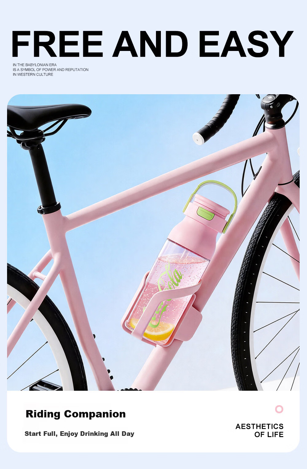 Germ Coca-Cola Summer Plastic Cup with Straw High Temperature Resistant Large Capacity Sports Water Bottle 730ML Snow White 10