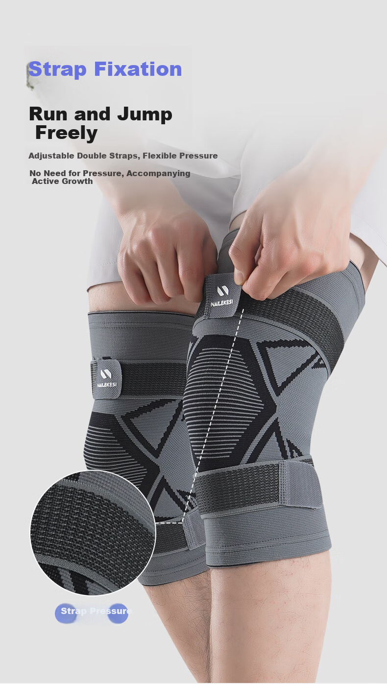 Nailikes Knee Brace Sports Professional Protection Men's Basketball Running Badminton Warm Arthritis Knee Joint Support 5