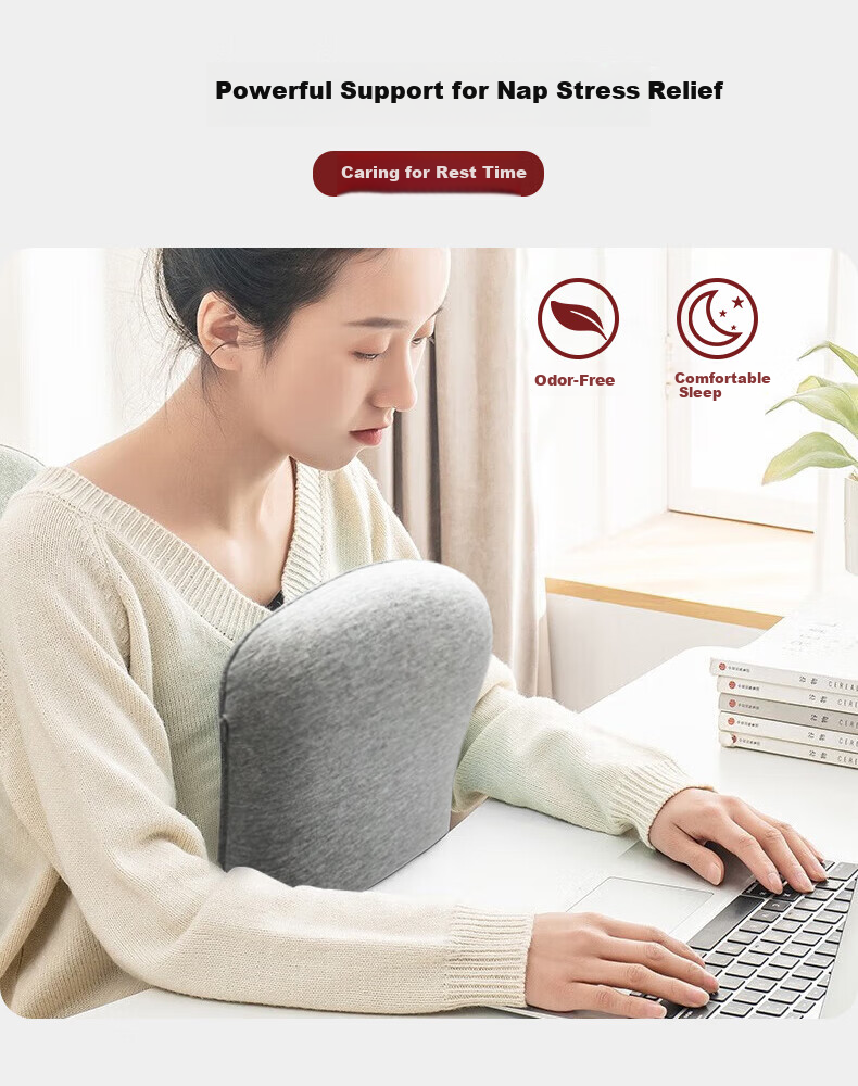 Wuyingongfang, Mu Yin Liangpin Textile Brand Nap Pillow, Primary School Student Prone Sleeping Pillow, Children's Nap Pillow, Sleeping Nap Prone Sleeping Aid 4