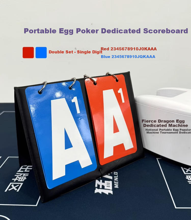 Raptor Guandan Card Signaling Code Set - 4 Ceramic Cards for Guandan Poker Tournament Use 2