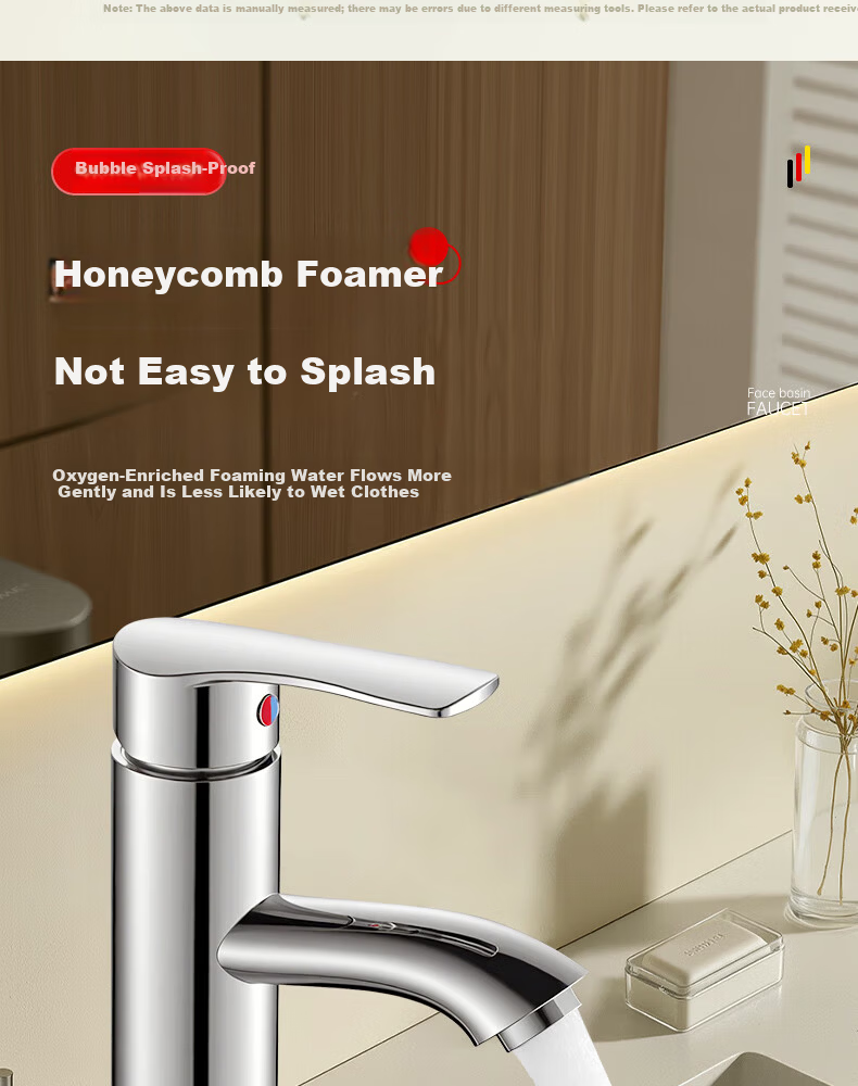 Yipinyinxiang Bathroom Faucet, Hot And Cold Basin Tap, Double Or Triple Hole Washbasin Faucet, Bathroom Tap 14