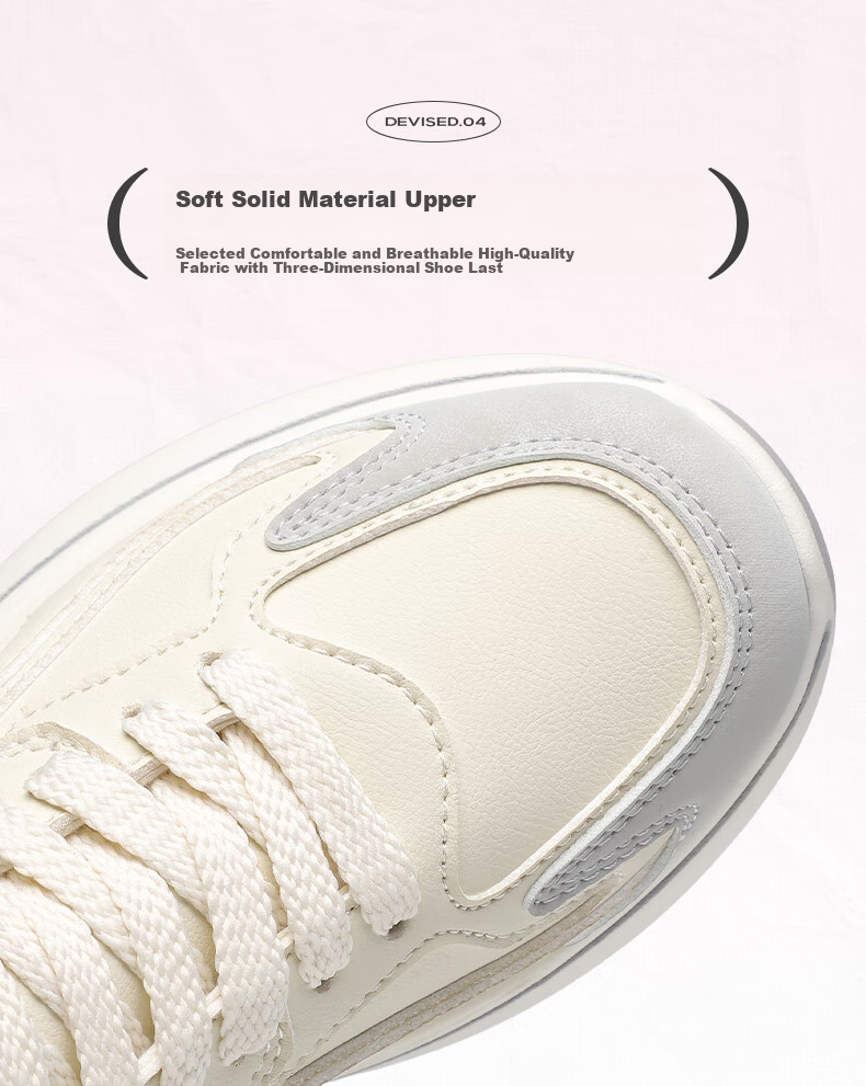 MEXICAN Women's Skate Shoes White Casual Sports Dad Sneakers Red Beige Size 35 7