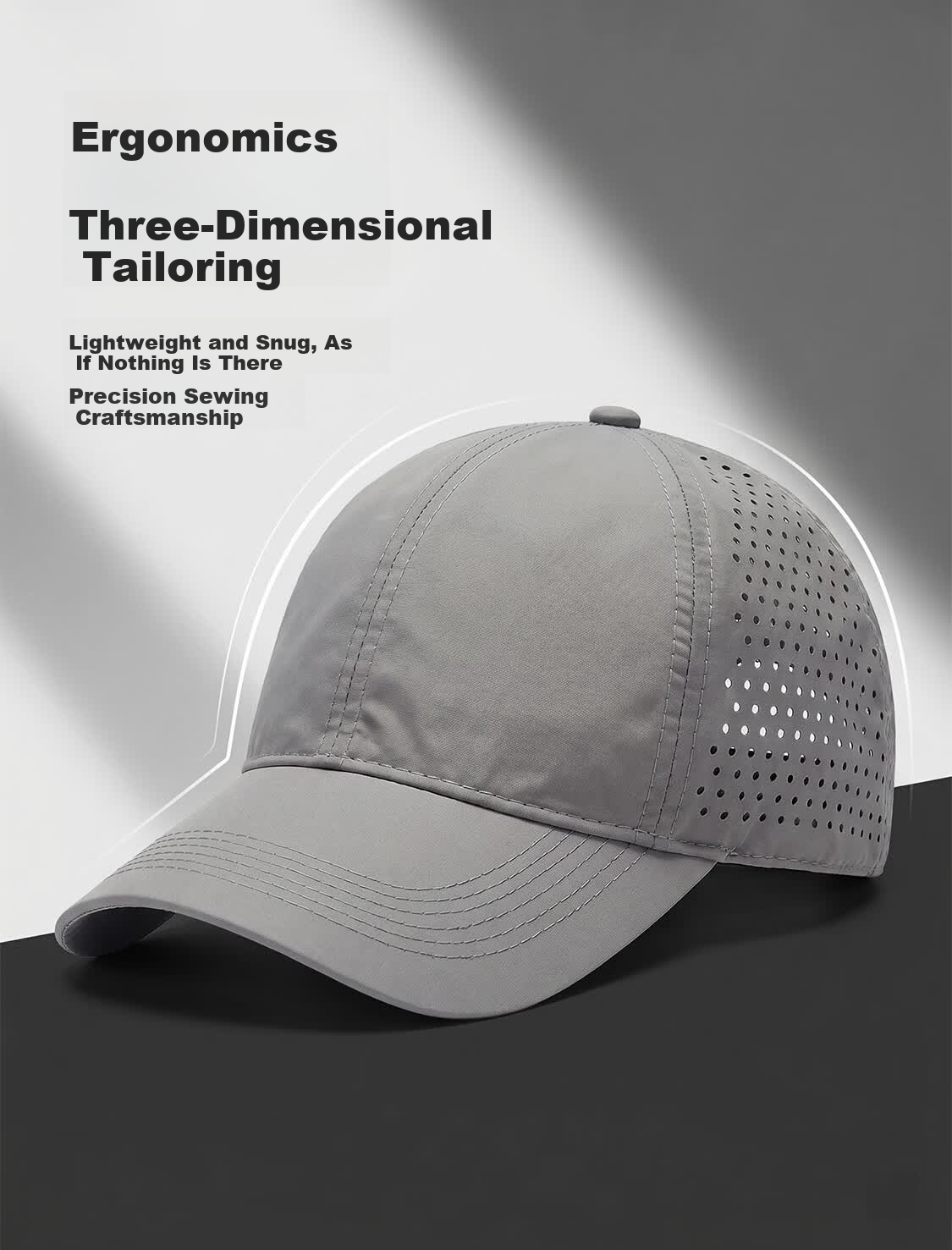 Yu Xiaoduo Quick-Dry Mesh Breathable Baseball Cap Running Sports Unisex Waterproof Sun Protection Dark Navy Dad Hat 5