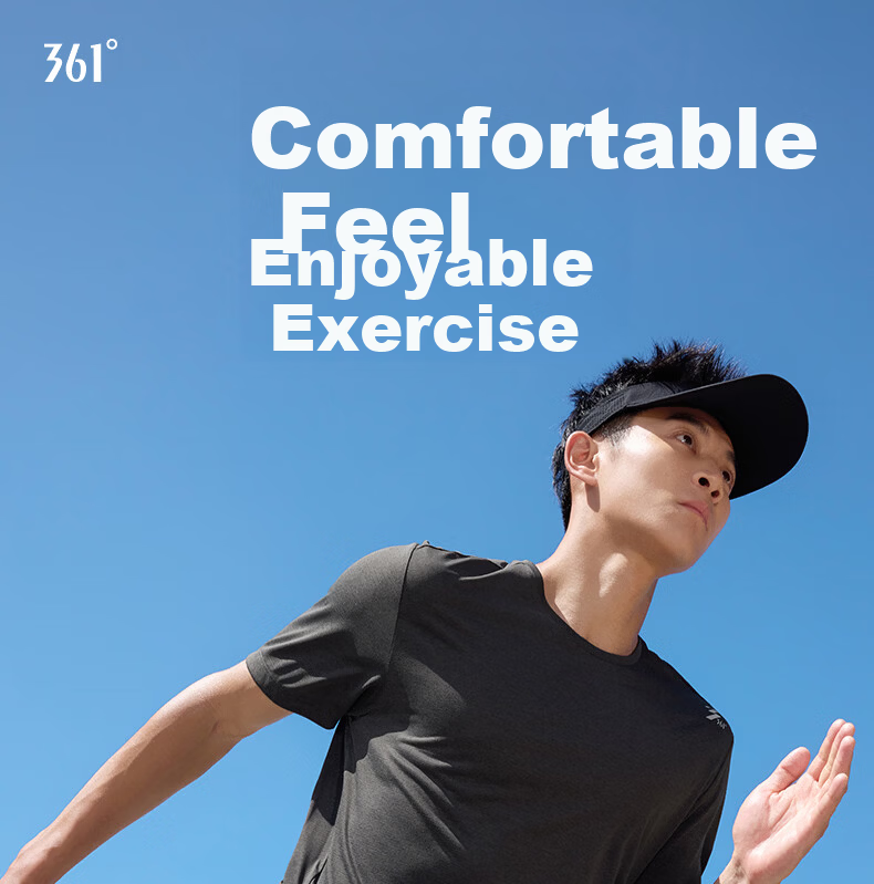 361° Men's T-Shirt Spring Summer New Sports Running Quick-Dry Loose Outdoor Reflective Short Sleeve Top 652622101-4 1