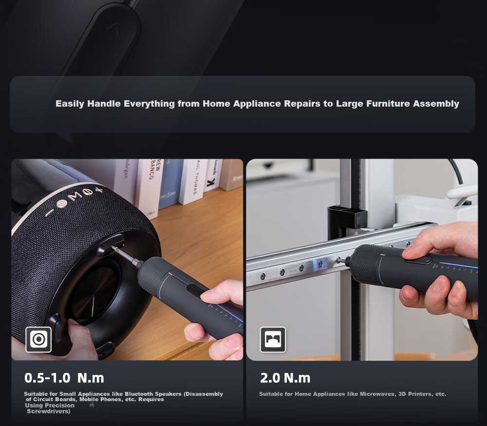 Fanttik S2 Pro Straight Handle Electric Screwdriver Multifunctional 7-Speed Adjustable Household Furniture Assembly Screwdriver 13