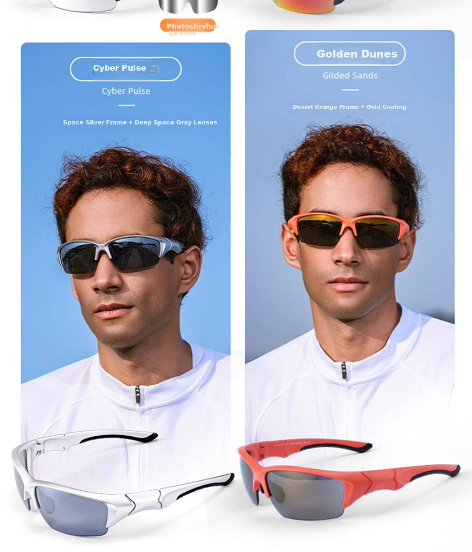 Travel Buddies Ghost-Free Series Outdoor Running Glasses Mountaineering Goggles UV Protection Sports Windproof Sunglasses 2