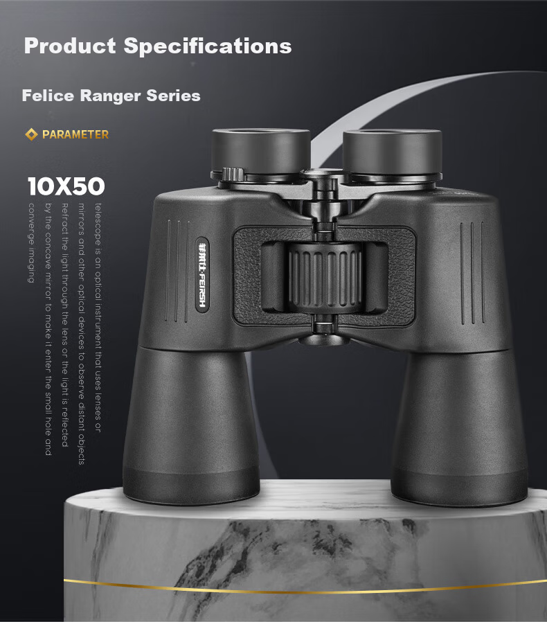 Feilaishi High-Power HD Binoculars Low-Light Night Vision for Beekeeping Birdwatching Concert Teaching Handheld 20