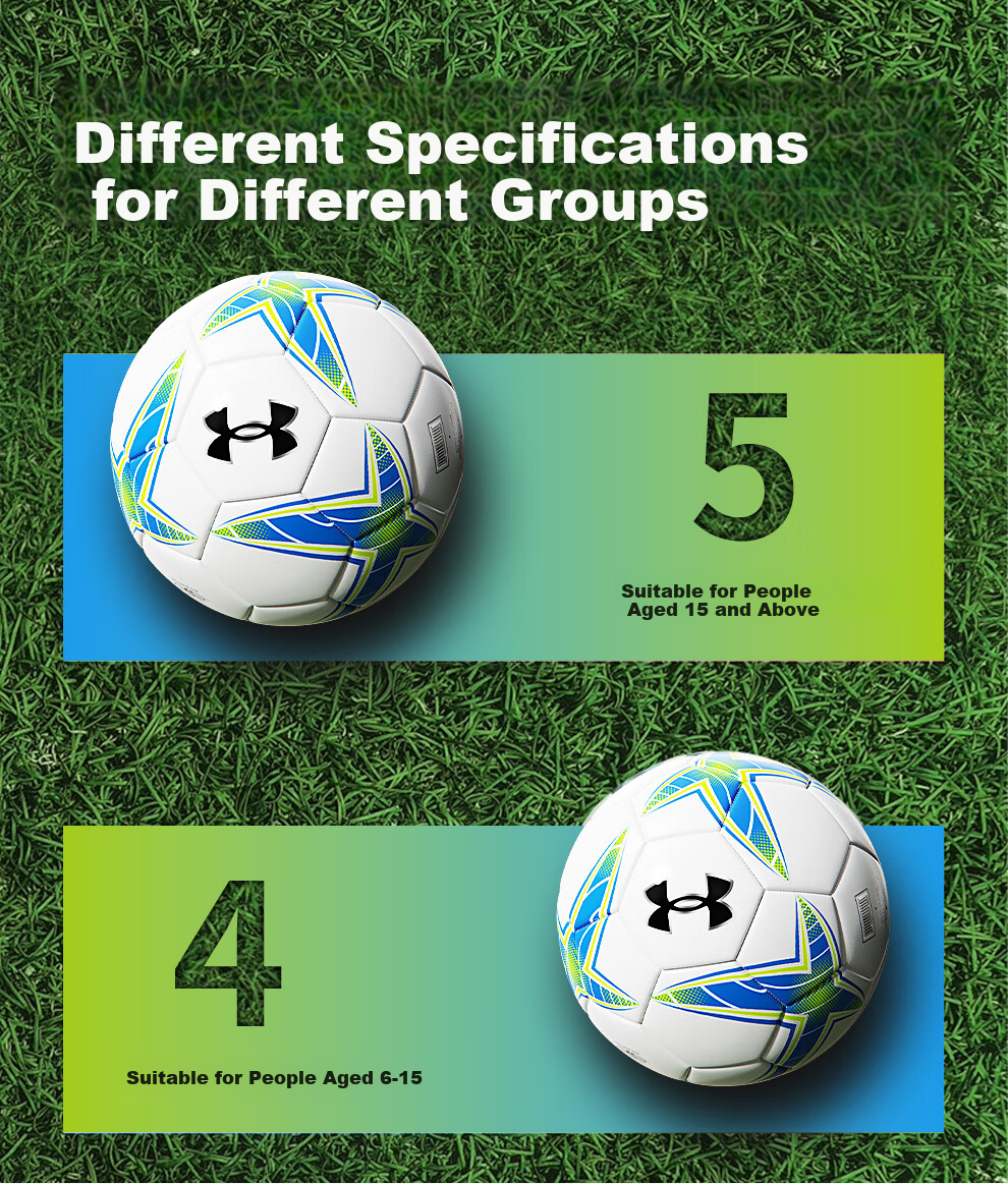 Under Armour Size 5 Adult Soccer Ball for Middle School Youth Standard Professional Match Training Exam Student Gift 8
