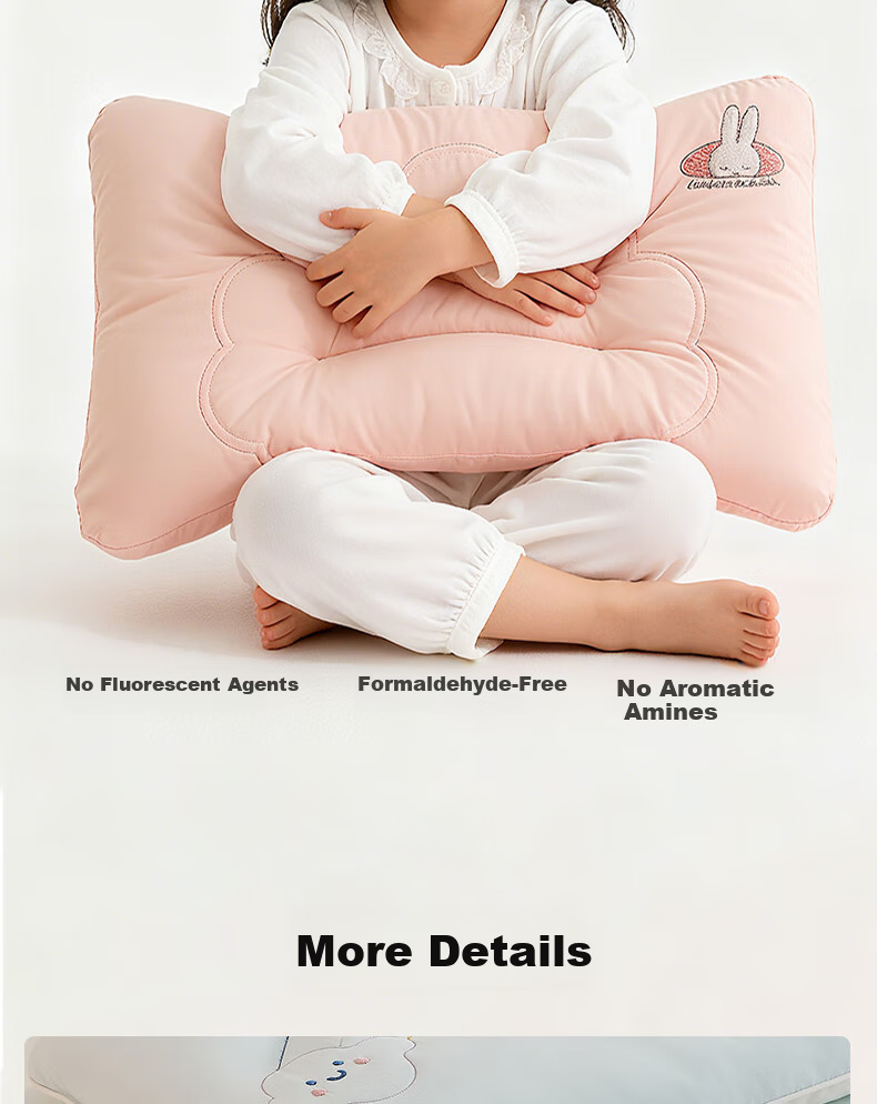 Ran Brand Children's Pillow Class A Washable Neck Protection Dormitory Student Pillow Core Cloud Pillow 6-16 Years 40*60cm 11