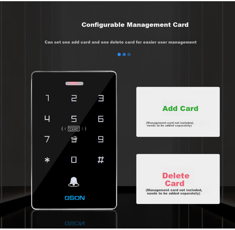 GS GSON All-in-One Access Control Machine Electromagnetic Lock Card Password Access Control Attendance Machine NFC Electromagnetic Lock Magnetic Door Access Device 6