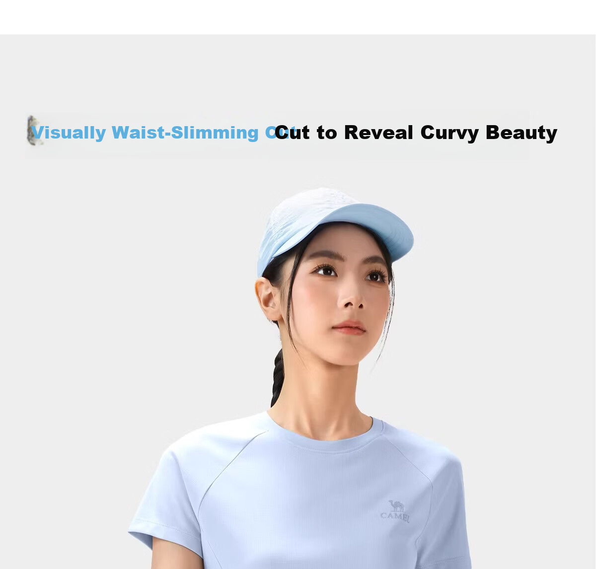 CAMEL [Toray Fabric] Outdoor Quick-Dry T-Shirt Women 2026 Spring Summer Short Sleeve Stretch Breathable Sweat-Absorbing Sports Top Men 8090 14