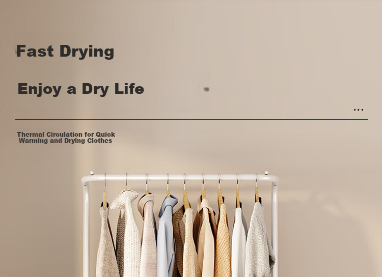 QIAONAMEI Floor Standing Clothes Drying Rack with Skirting Board, Coat and Hat Rack, Clothes Dryer, Quilt Drying Rack Model 4255 4