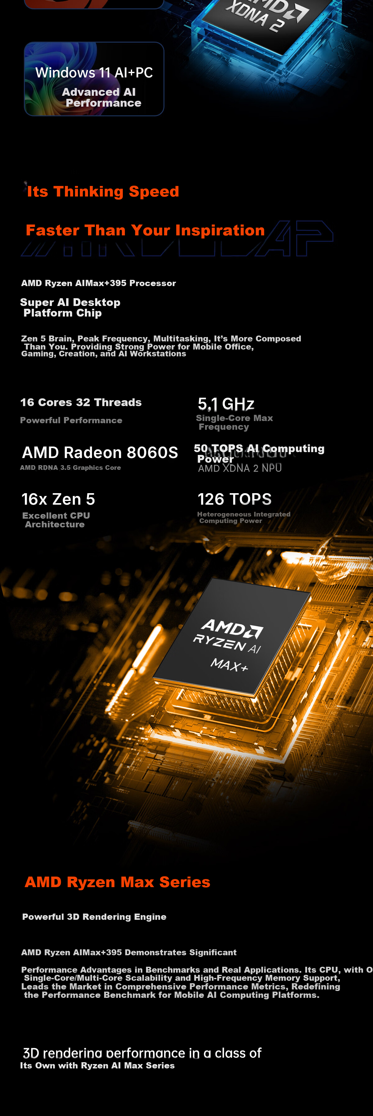 One XPlayer OneXStation i1 New AMD Ryzen AI Max+395mini Workstation Mini PC Support OpenClaw High-Performance AI Desktop Computer 7
