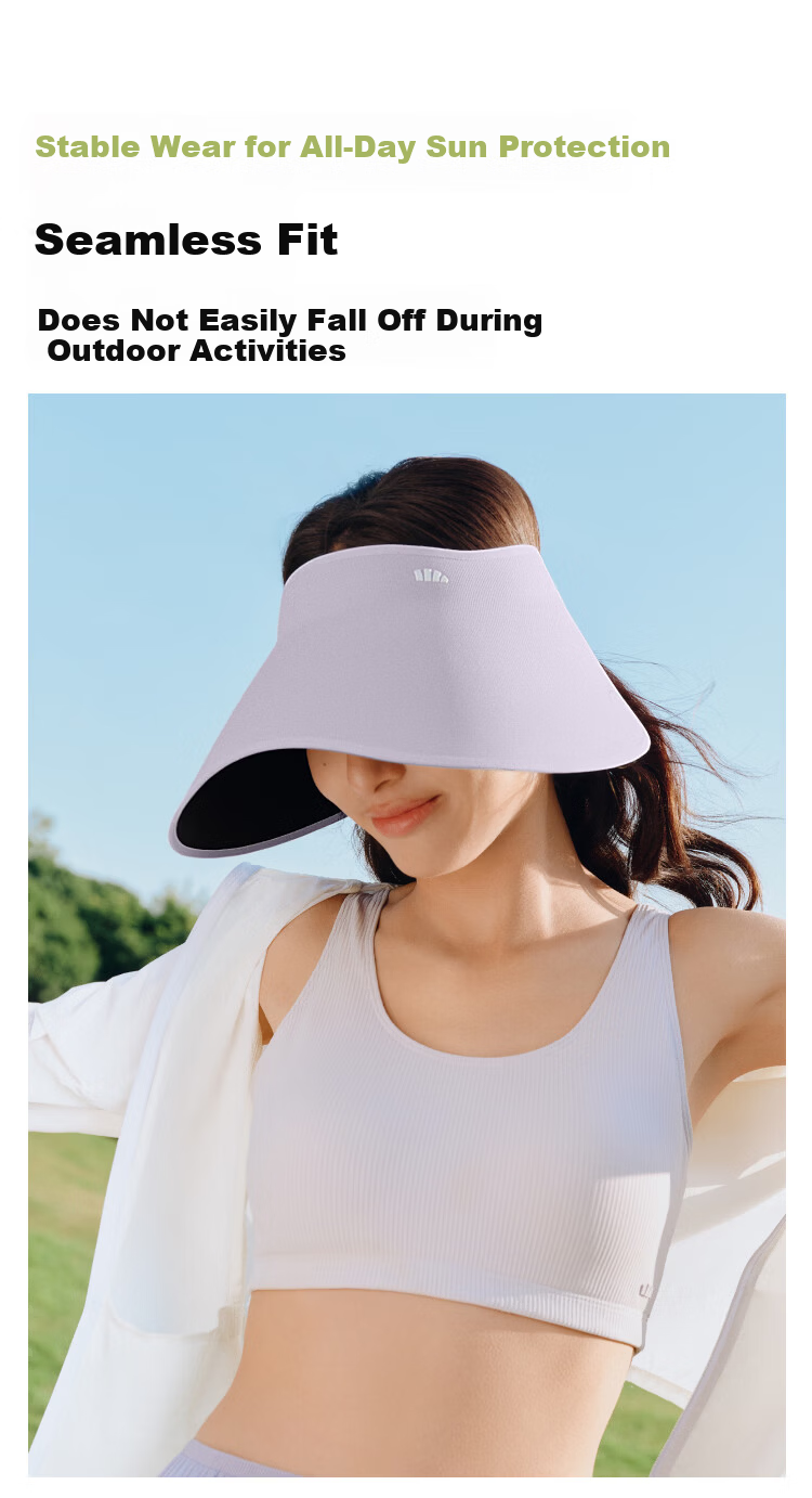 Beneunder Egg Roll Lampshade Large Brim Sun Hat Women's Original Yarn Sunscreen Hat Men's Full Face Sunshade Open Top Sun Hat Black 10