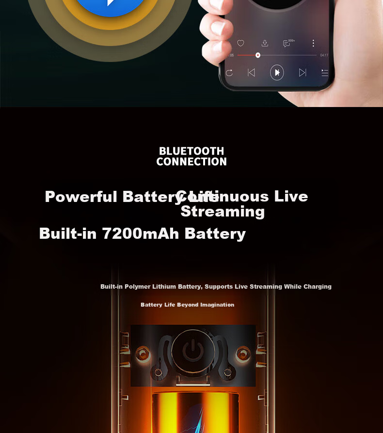 Senran AUDIO AI Sound Card Standard Kit Mobile Live Streaming Computer Douyin Kuaishou Universal Host Singing KTV Recording Microphone Equipment Full Set 18