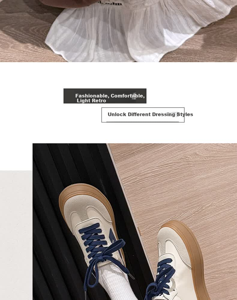 Warrior Women's German Training Shoes New Retro Style 2026 Summer Casual Sneakers Women Beige Gray Red Size 35 5