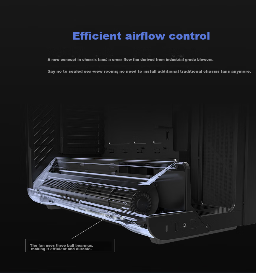 Colorful iGame C25A VORTEX ATX Case (Built-in Crossflow Fan, Magic Cable Management, Quick Installation) 4