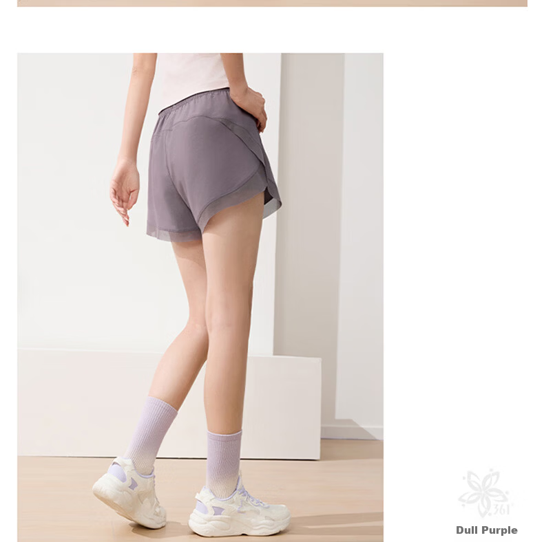361° Women's Summer Sports Shorts Quick-Dry Sun Protection Running Ice Silk Anti-Exposure Five-Point Pants 662624702-3 15