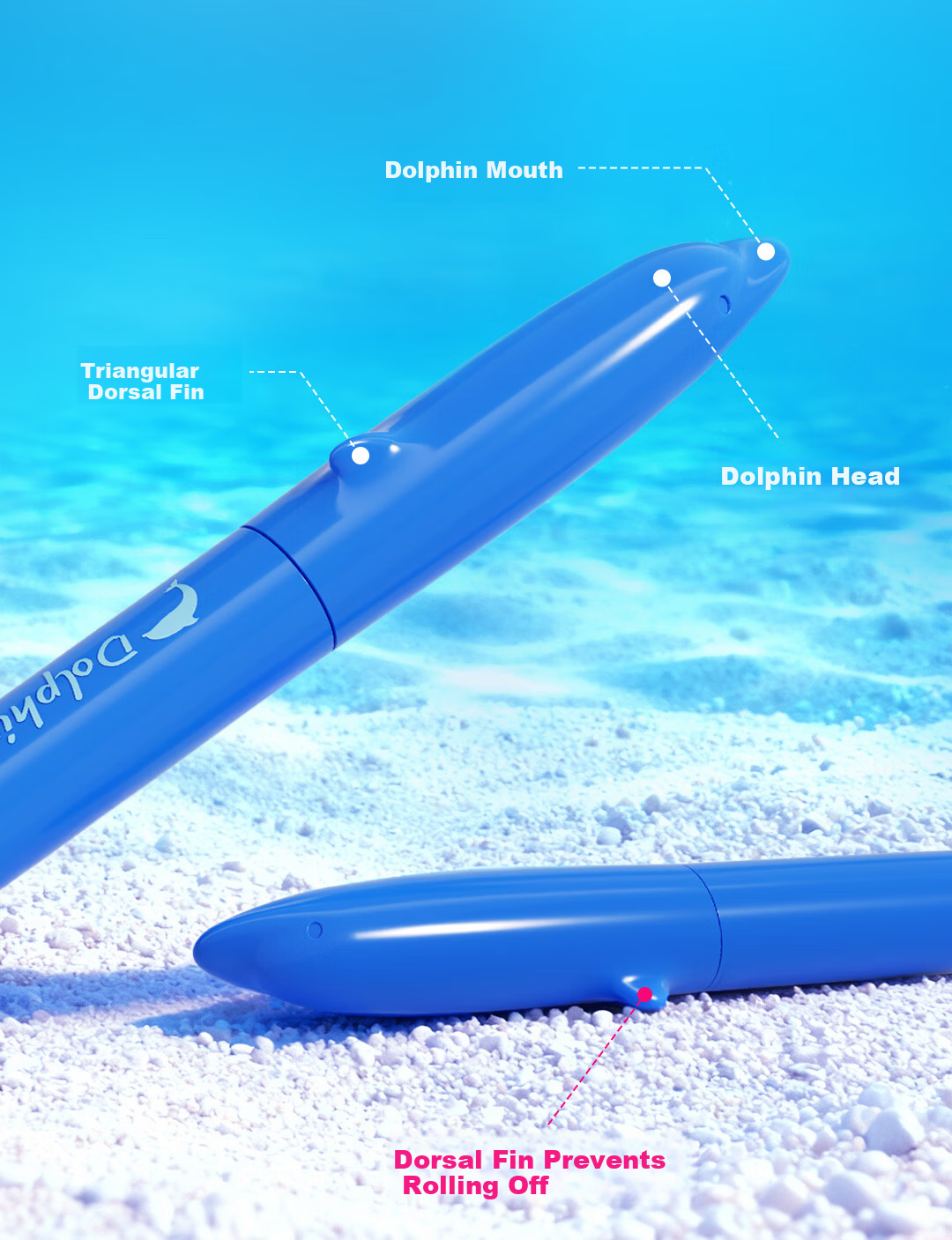Dianshi Deep Sea Dolphin Student Fountain Pen No Ink Splash EF Nib Correct Posture Ink Cartridge Back to School Essential 790 Dark Blue Erasable Ink 5