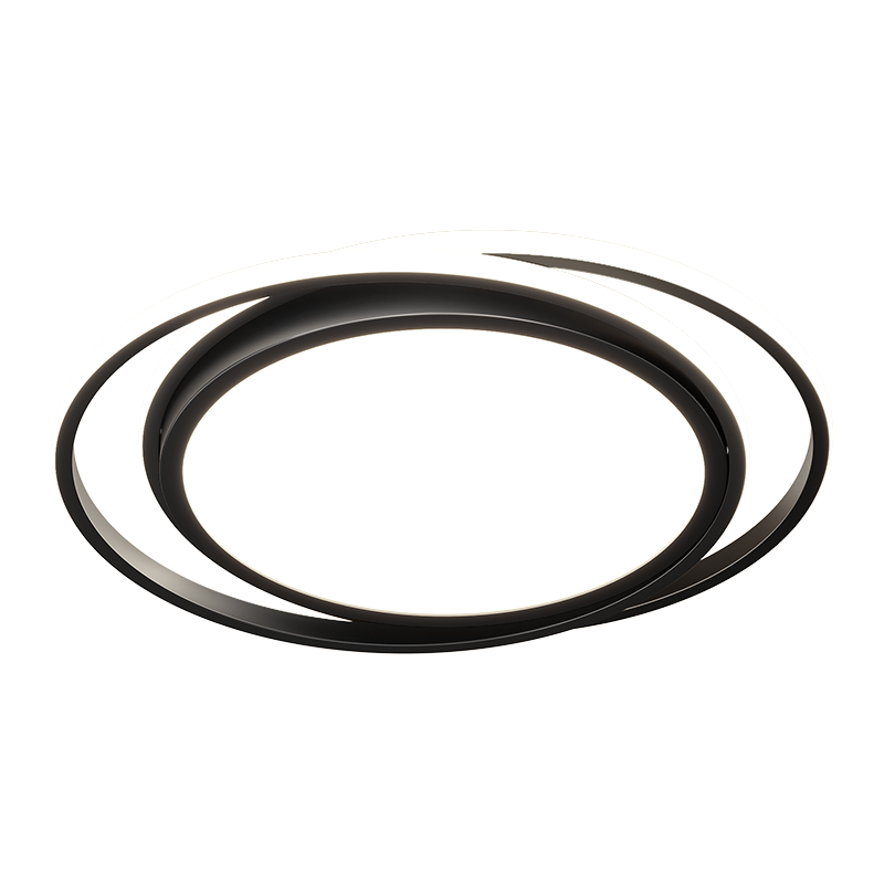 Kuka LED Ceiling Light Nordic Eye Protection PR Lighting for Living Room Bedroom Black 50cm Round - Three Colors [Installation Included]