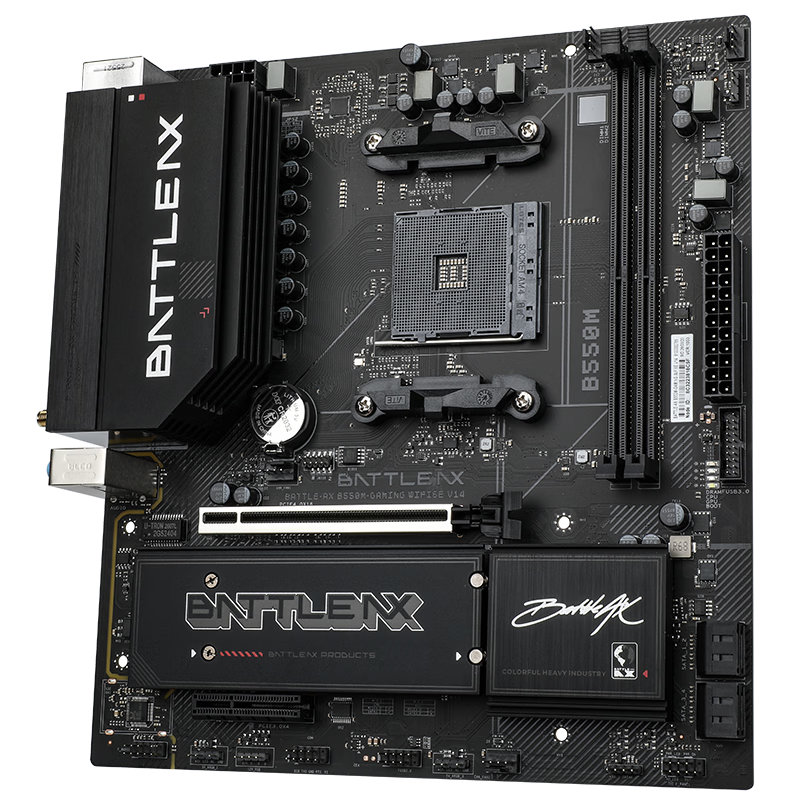 Colorful BATTLE-AX B550M-GAMING WIFI6E V14 Motherboard DDR4, Supports 5600X/5700X (AMD B550/AM4)