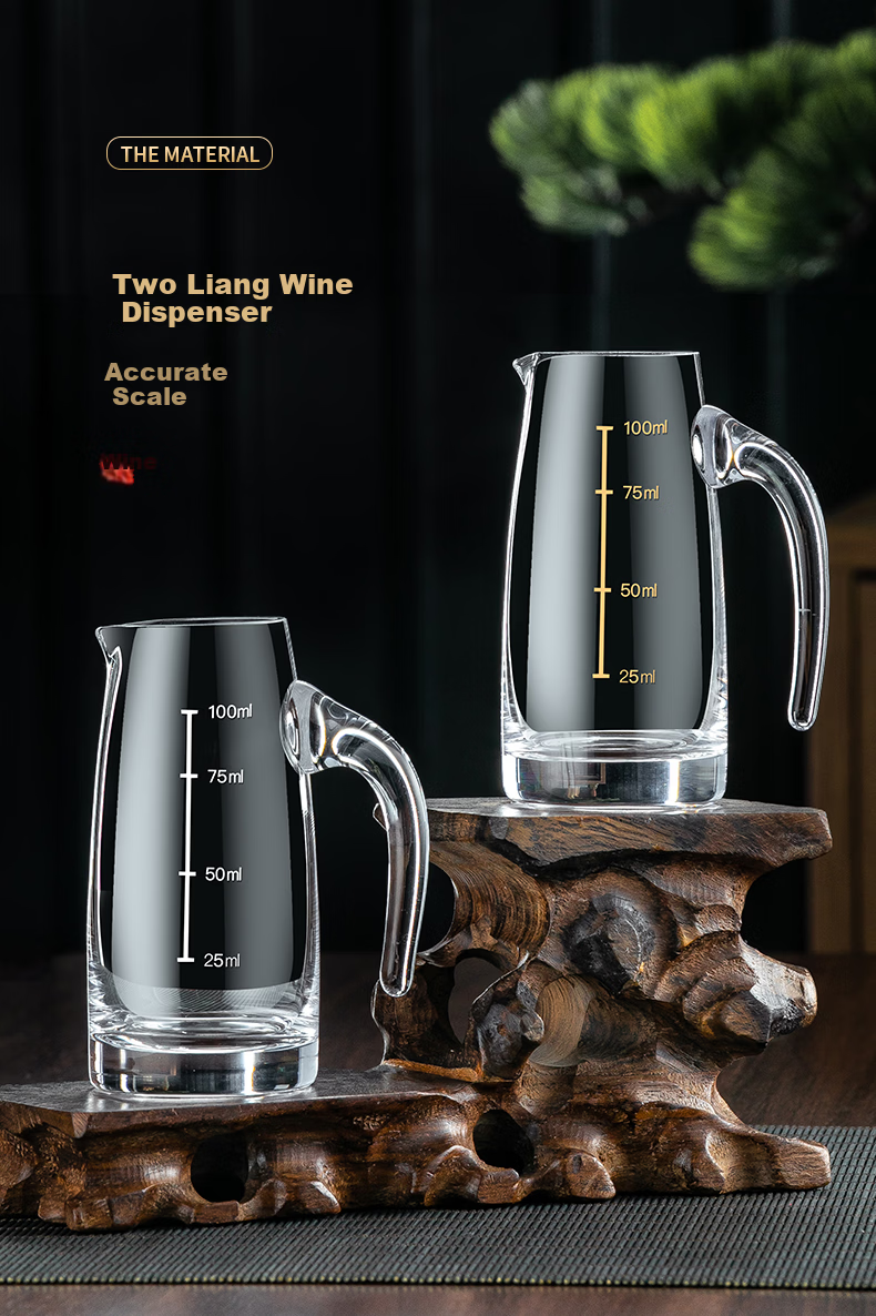 CRISTALGLASS Baijiu Glass Decanter Set Home Wine Set 10 Pots 10 Cups Small Liquor Cups Decanter Two Liang Cups Storage Rack 2
