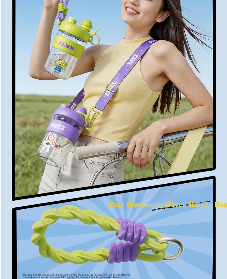 Germ Germ Gemi Toy Story Kids Purple Sports Portable Cloud Travel Cup (Buzz Lightyear) 13