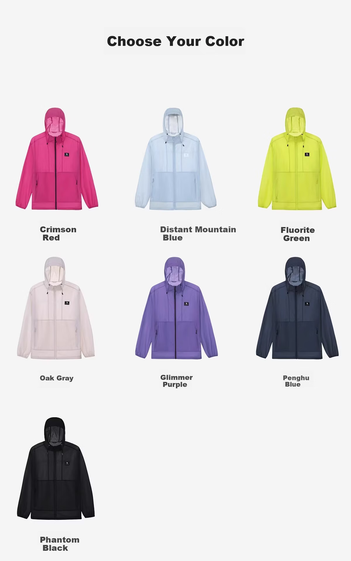 CAMEL Dilireba Edition Muguang Air Outdoor Mountain Style Lightweight Breathable Sun Protection Jacket 5