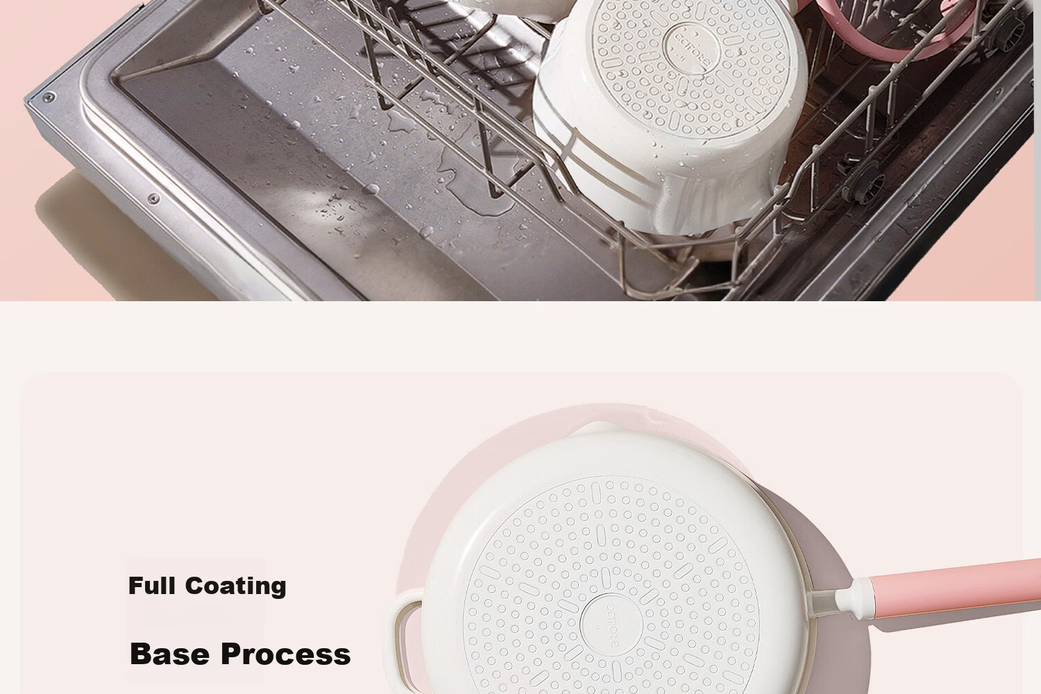 Carote Ceramic Non-Stick Frying Pan Wok 32cm, Household Induction Gas Stove Compatible, Fluorine-Free Coating 27