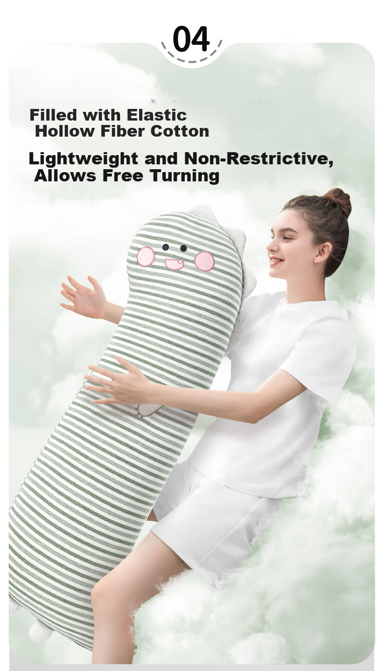 Legua Sleeping Body Pillow Bed Full-Length Bolster Side Sleep Leg Hugging Pillow Cute Dinosaur Kids Plush New Year Gift 5