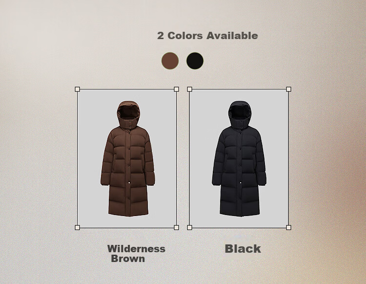 Bosideng Off-Season Winter Fashion Casual Soft Comfortable Long Loose Thick Down Jacket with Detachable Hood 6