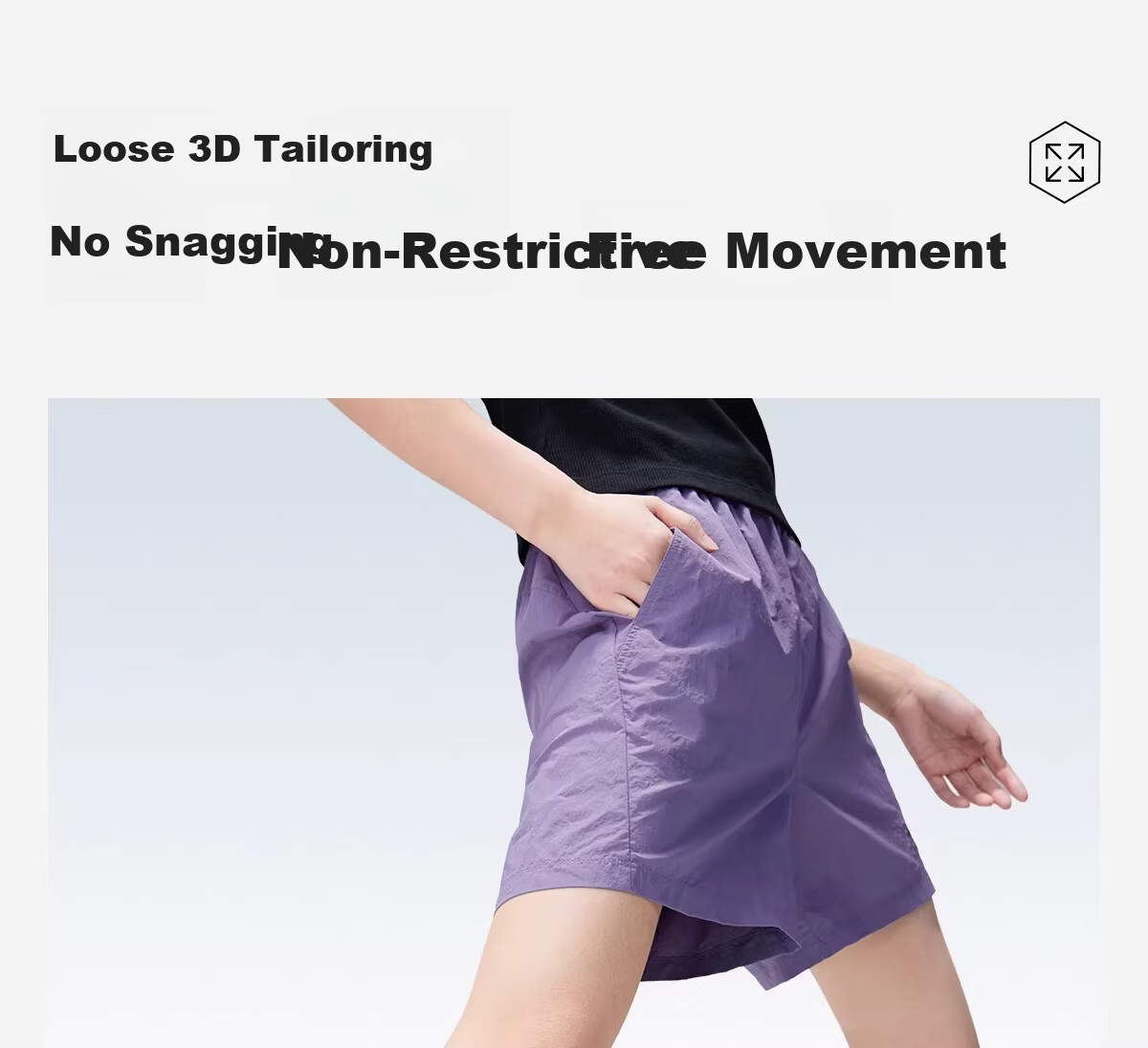 CAMEL Outdoor Quick-Dry Shorts Women 26 Spring Summer Cooling Breathable Moisture-Wicking Sun-Protective Sports Hiking Mountaineering Shorts Men 9133 9