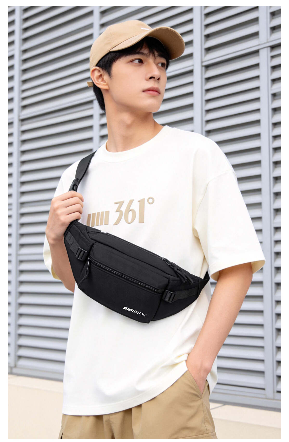 361° Men's Crossbody Bag 2026 New Large Capacity Shoulder Bag Small Lightweight Sports Chest Bag Outdoor Phone Bag 20