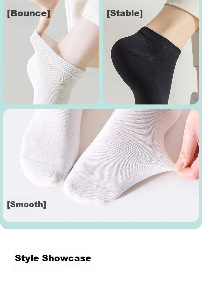Qihaiqiu Disposable Socks Unisex Daily Use No-Wash Travel Portable Sweat-Absorbent Breathable Short Tube Black 10 Pairs Pack 6