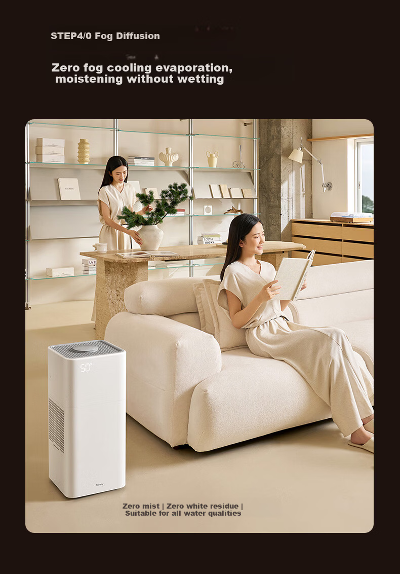 Shuxinfeng [Same Model as Weijia] G1 Fully Disassembled Mist-Free Humidifier Quiet Bedroom Sterilization Suitable for Babies and Adults Large Capacity Home Use Premium Gift 14