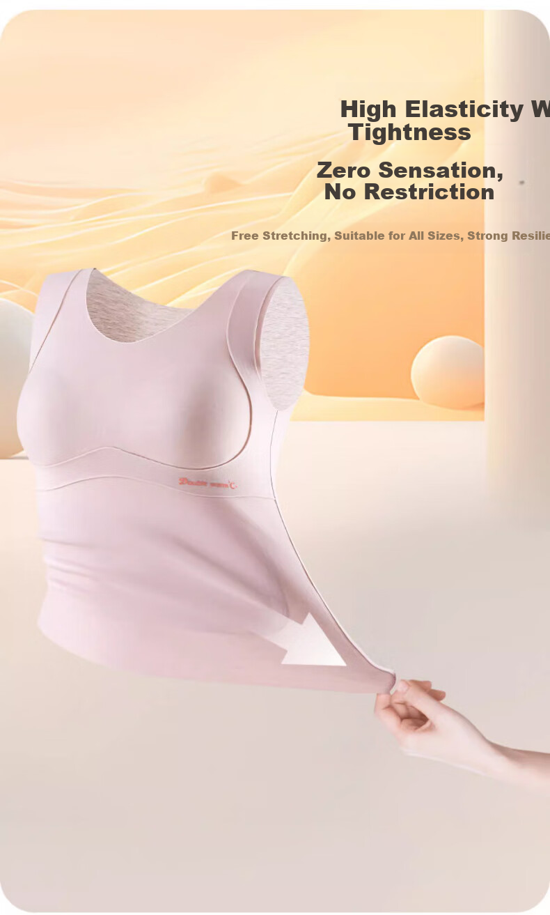 GUJIN 2-Pack Girls' Thermal Bras Vest Student Underwear for Teen Girls Age 15, Junior High and High School, Size L 11