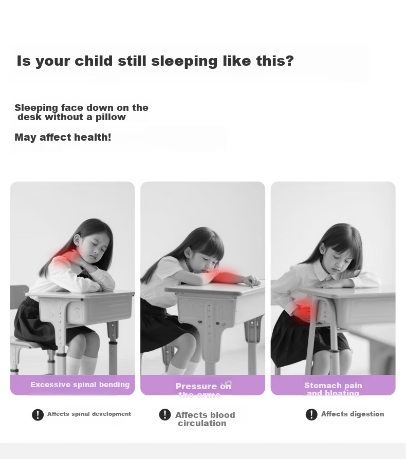 Mi Xiaoshu Nap Pillow for Primary and Secondary School Students Summer Children's Ice Silk Classroom Nap Pillow 2