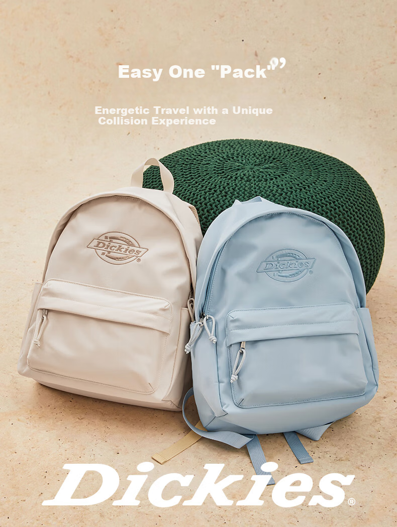 Dickies Large Capacity Backpack Travel Laptop Commuter Bag Fresh Style School Bag for College and High School Students Pink 4