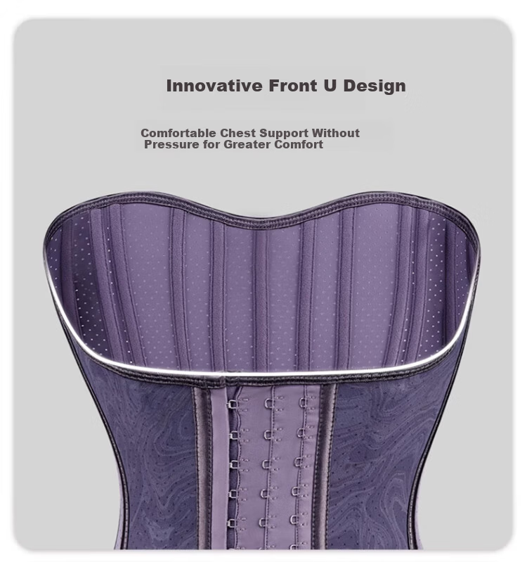 GRACEWELL Strong Abdominal Binder Slimming Summer Thin Waist Trainer for Prolonged Sitting Waist Support Fitness Waist Belt Purple M 11