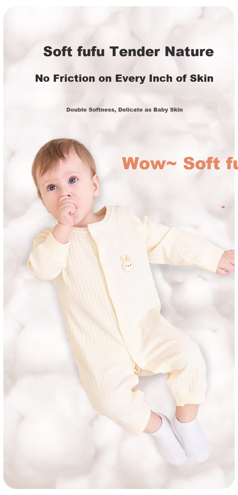 Aibaoshi Baby Romper, Spring And Autumn Pure Cotton Infant Onesie, Newborn Clothes, Pajamas, Yellow, 73cm, T142 4