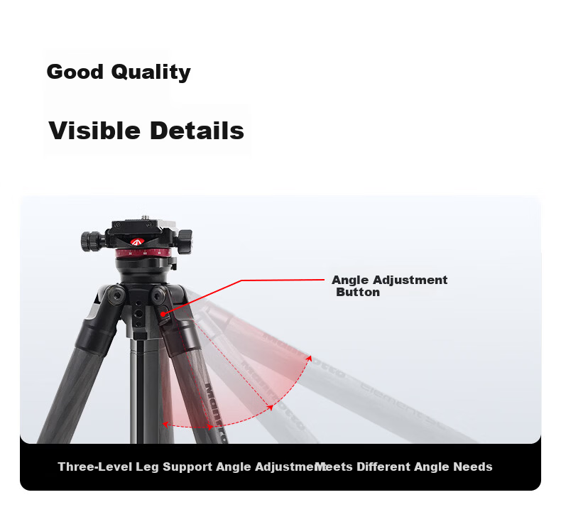 Manfrotto MKELESLLCBK-BH Carbon Fiber Tripod with Ball Head for DSLR and Mirrorless Cameras, Travel Photography and Videography Support Stand 14