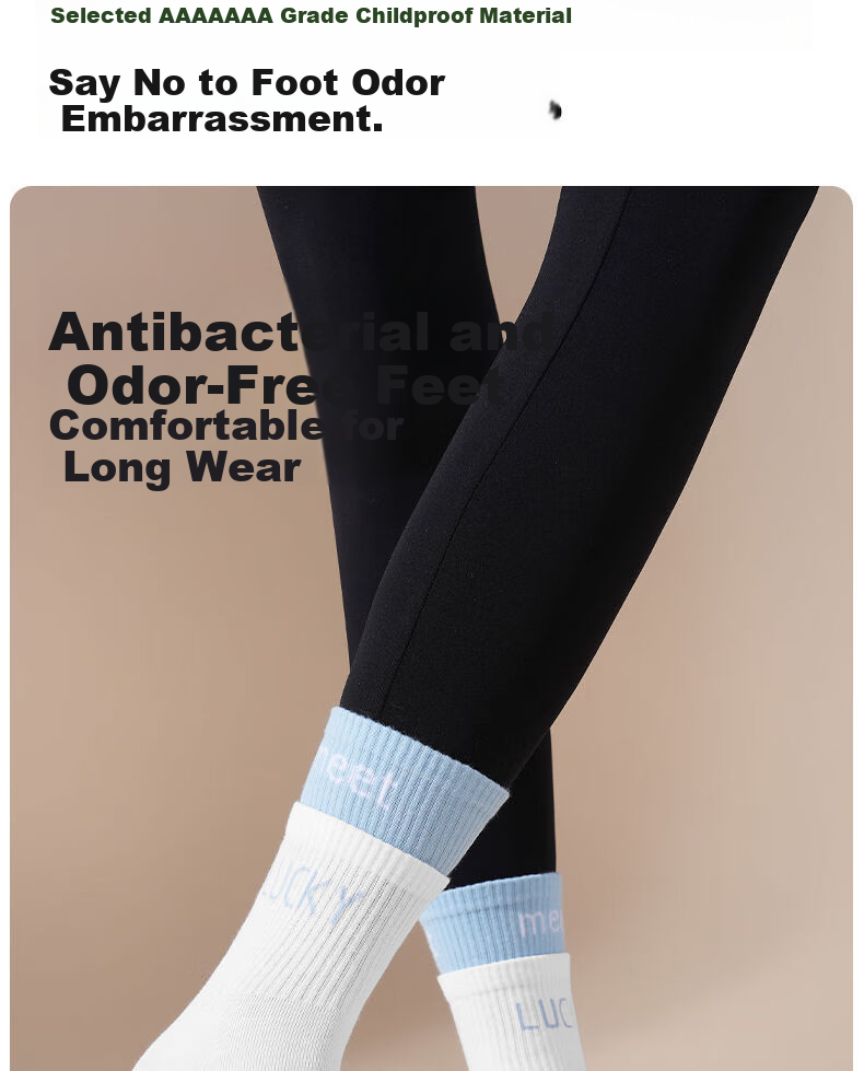 361° Spring Summer New Women's Antibacterial Breathable Sweat-Absorbing Mid-Calf Casual Running Sports Socks Pink 4-Pack 3