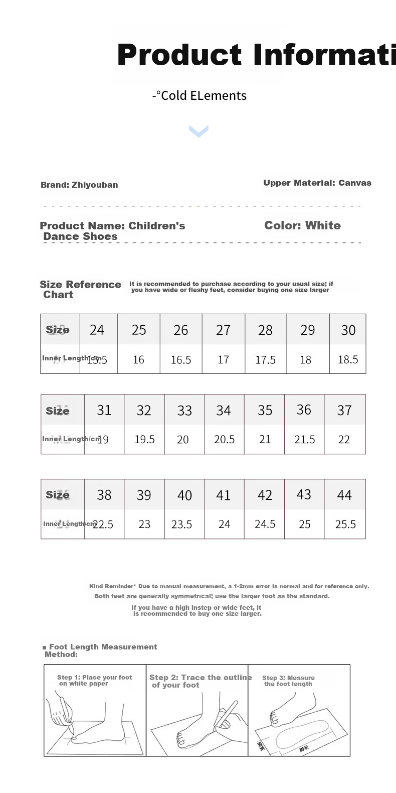 Zhiyouban Children's White Dance Shoes, Soft-Soled Girls' Practice Shoes, Boys' Chinese Dance Shoes, Slip-On Ballet Flats 8