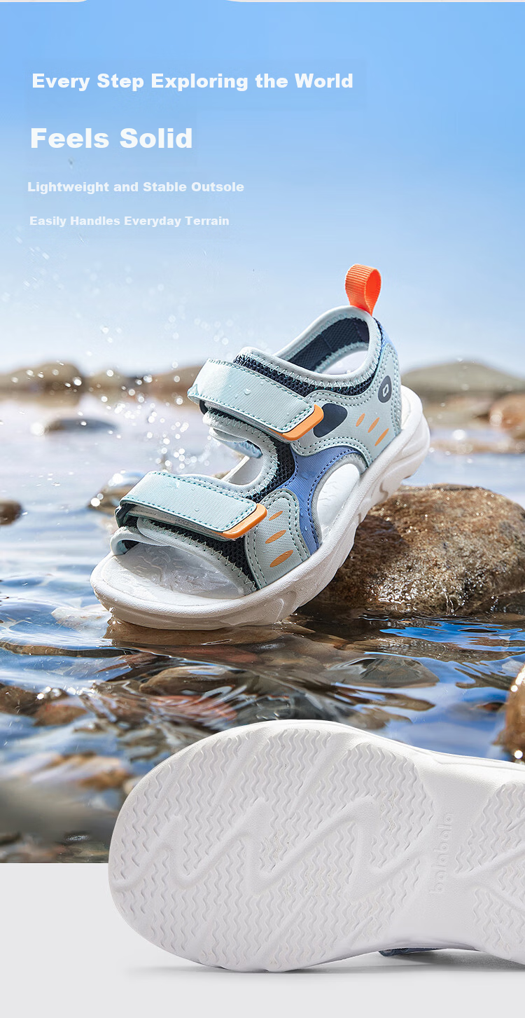 Balabala [balaOne] Kids Sandals Boys Sports Shoes 2026 Summer Casual Commuter 4
