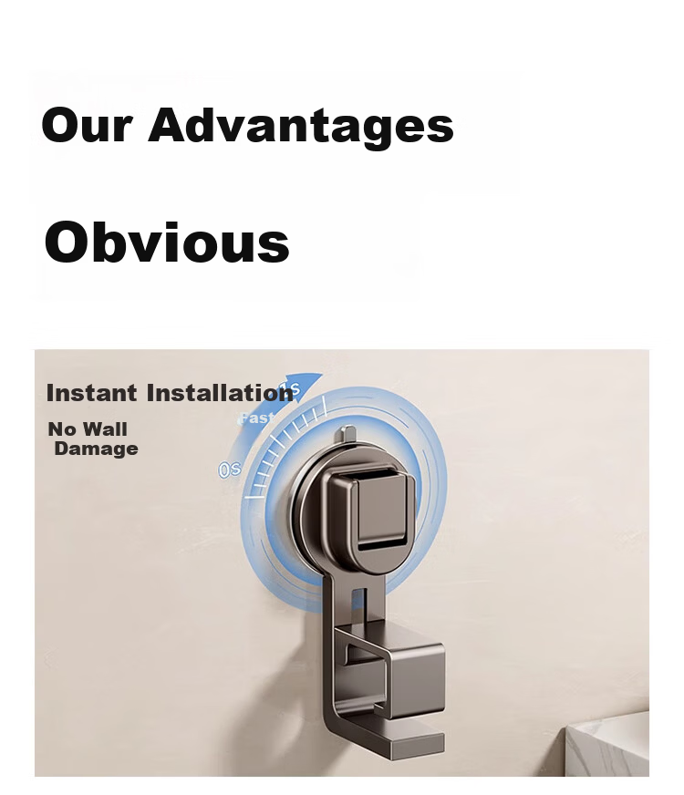 Xinpei Stainless Steel Wall-Mounted Hook for Bathroom Sink, No Drilling Required, Storage Rack for Washbasin And Bathtub 2