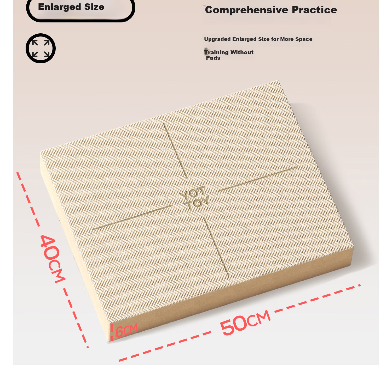 Yottoy Balance Pad Yoga Mat Flat Support Core Training Yoga Fitness Quiet Non-Slip Thickened Soft Foam Kneeling Pad 7